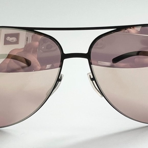 Ic! Berlin Raf S. Sunglasses Sun Glasses Aviator Unisex Frame NEW Black Copper - Picture 1 of 8
